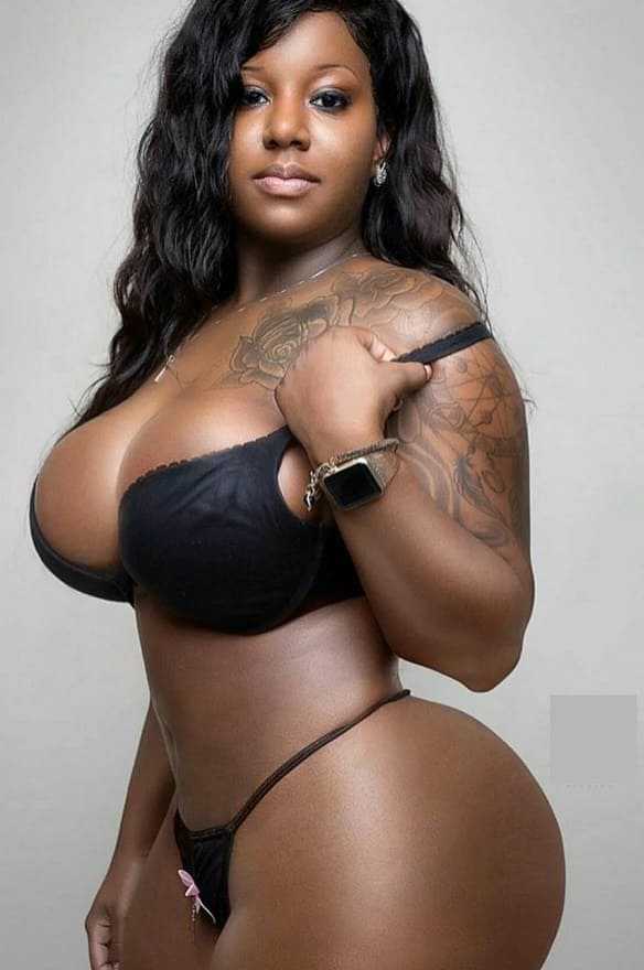 Beautiful Black woman with big Boobs